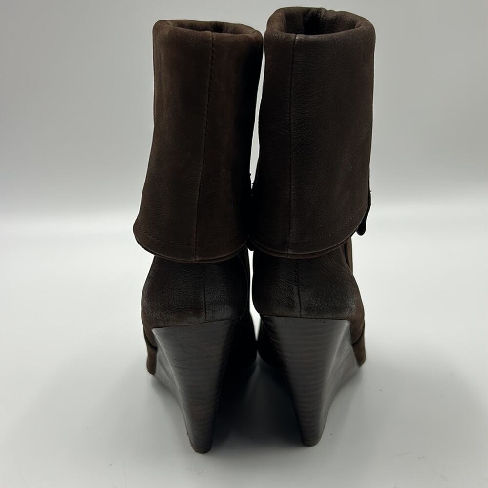 ASH WOMEN BROWN LEATHER WEDGE HEEL SIZE 38 U.S. SIZE 8 - Picture 4 of 10